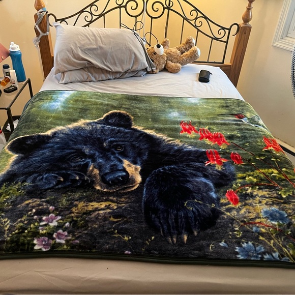 Bedding Soft Throw Blanket 5x60 Cute Black Bear Design Poshmark
